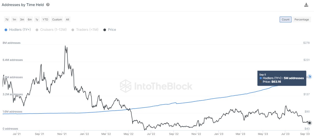 Лайткоїни HODLers