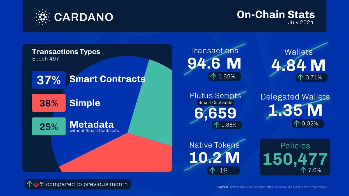 Статистика Cardano on-chain.