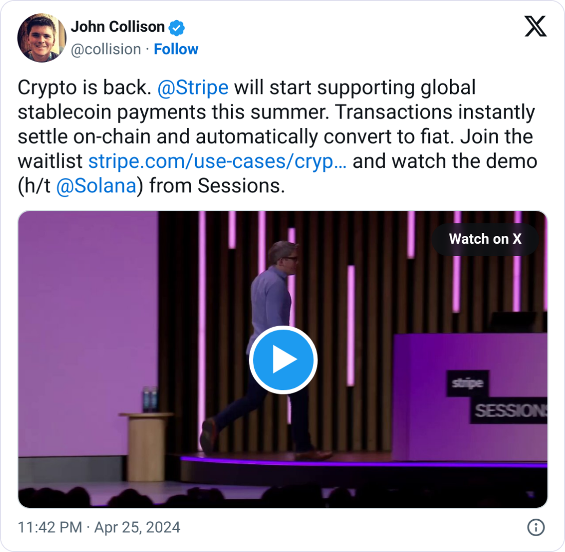 Stripe, Payments, Stablecoin, USD Coin