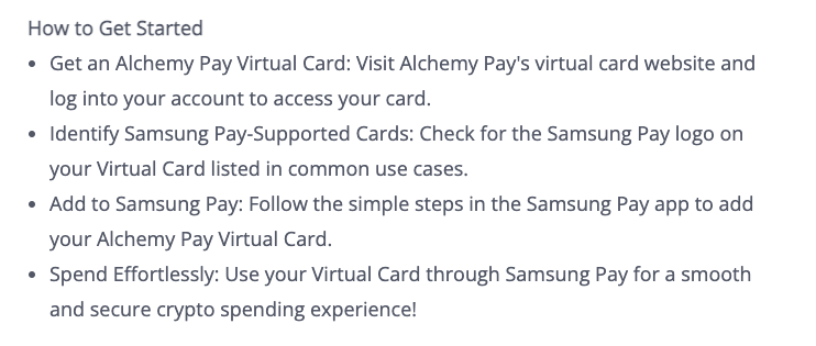 Samsung, Платежи, Alchemy Pay