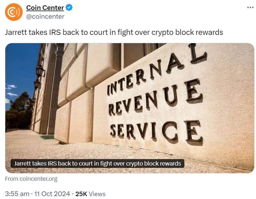 IRS, Court, Tezos, Staking