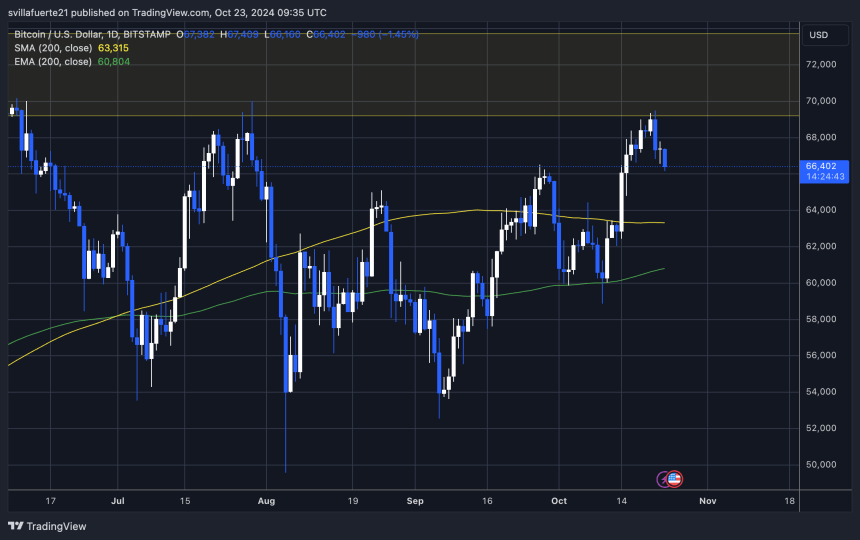 Тестування BTC $66 000 за попитом