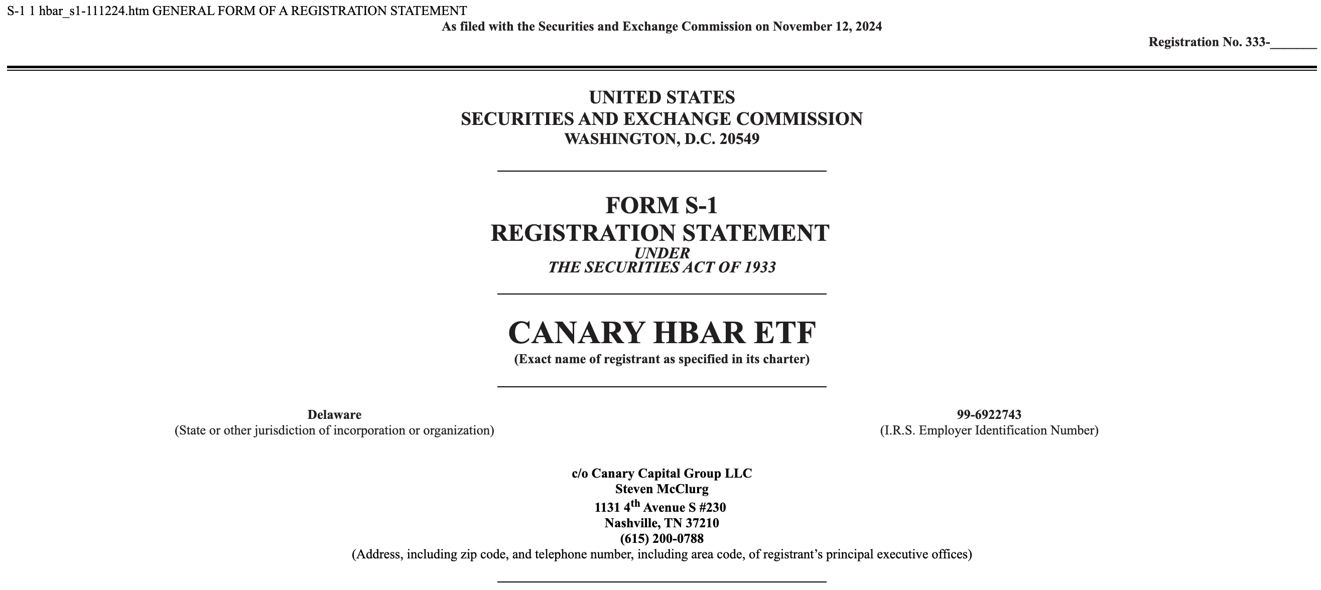 SEC, Торговля, Хедера, ETF