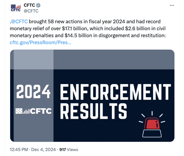 Шахрайство, CFTC, FTX, політика