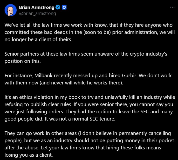 Coinbase, Law, SEC