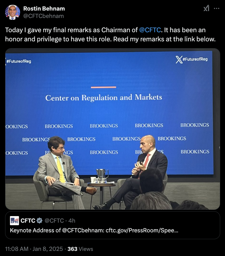 Криптовалюти, Уряд, CFTC, США