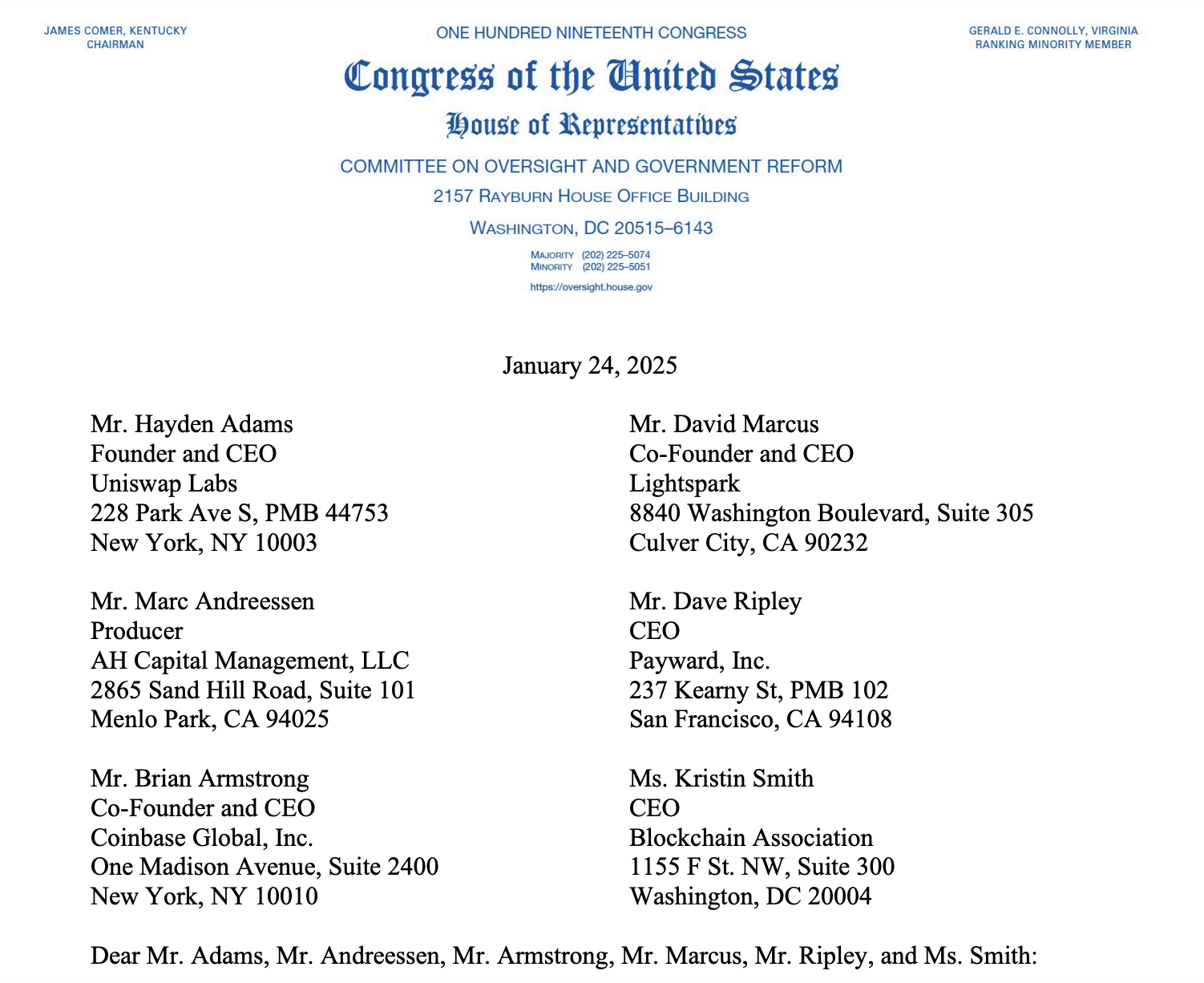 Уряд, Конгрес, Банки, США