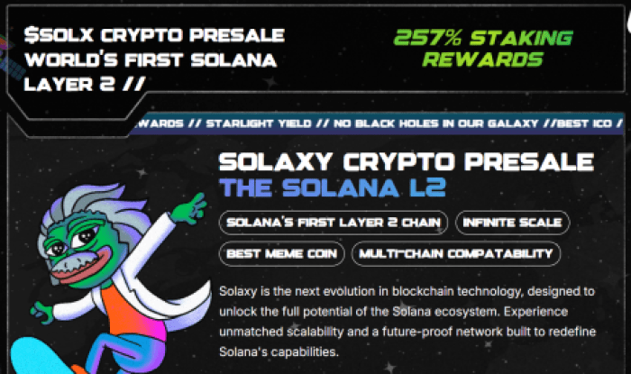 Solaxy пропонує 257% нагороди