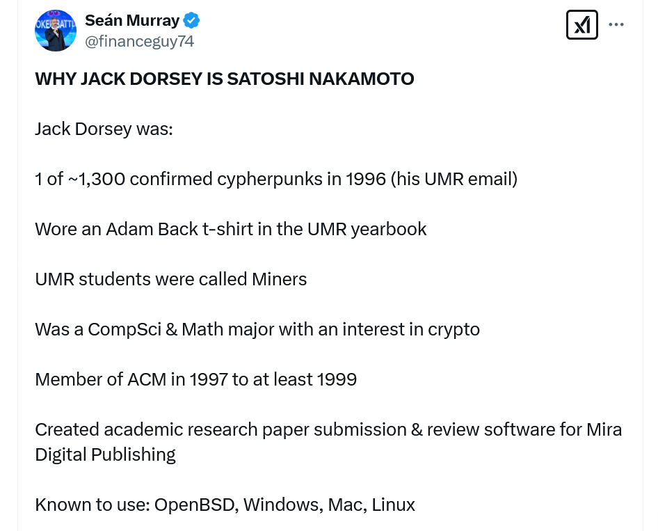 Twitter, Satoshi Nakamoto, Square, Jack Dorsey