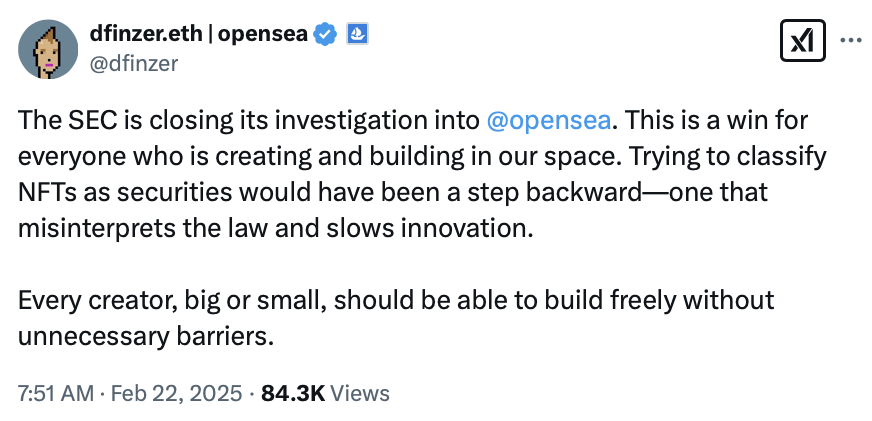 Криптовалюты, Sec, США, OpenSea