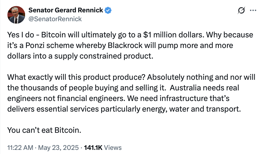 Криптовалюти, Австралія