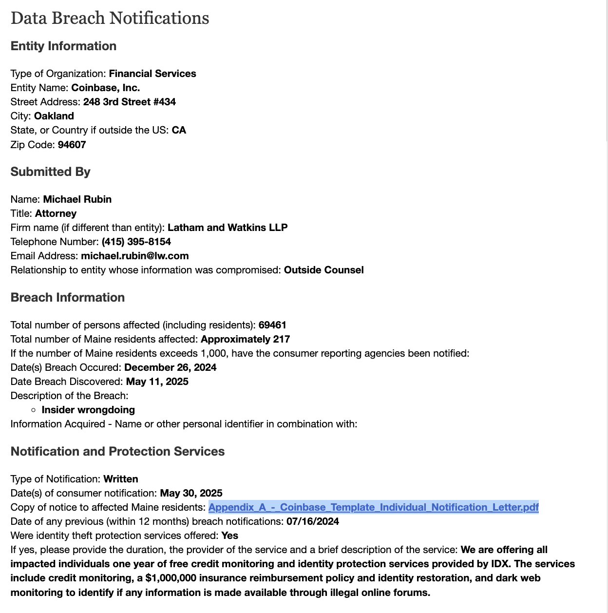 Coinbase, кібербезпека, афери