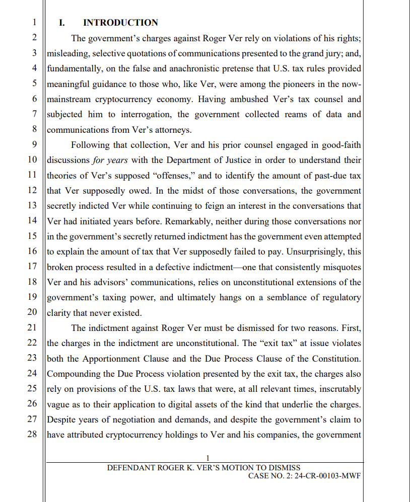 IRS, Roger VER, налоги, правительство США, Соединенные Штаты