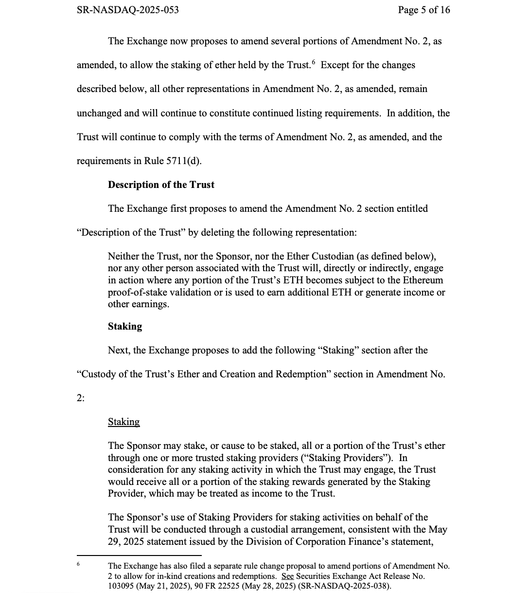 Сек, ставлення, Ethereum ETF