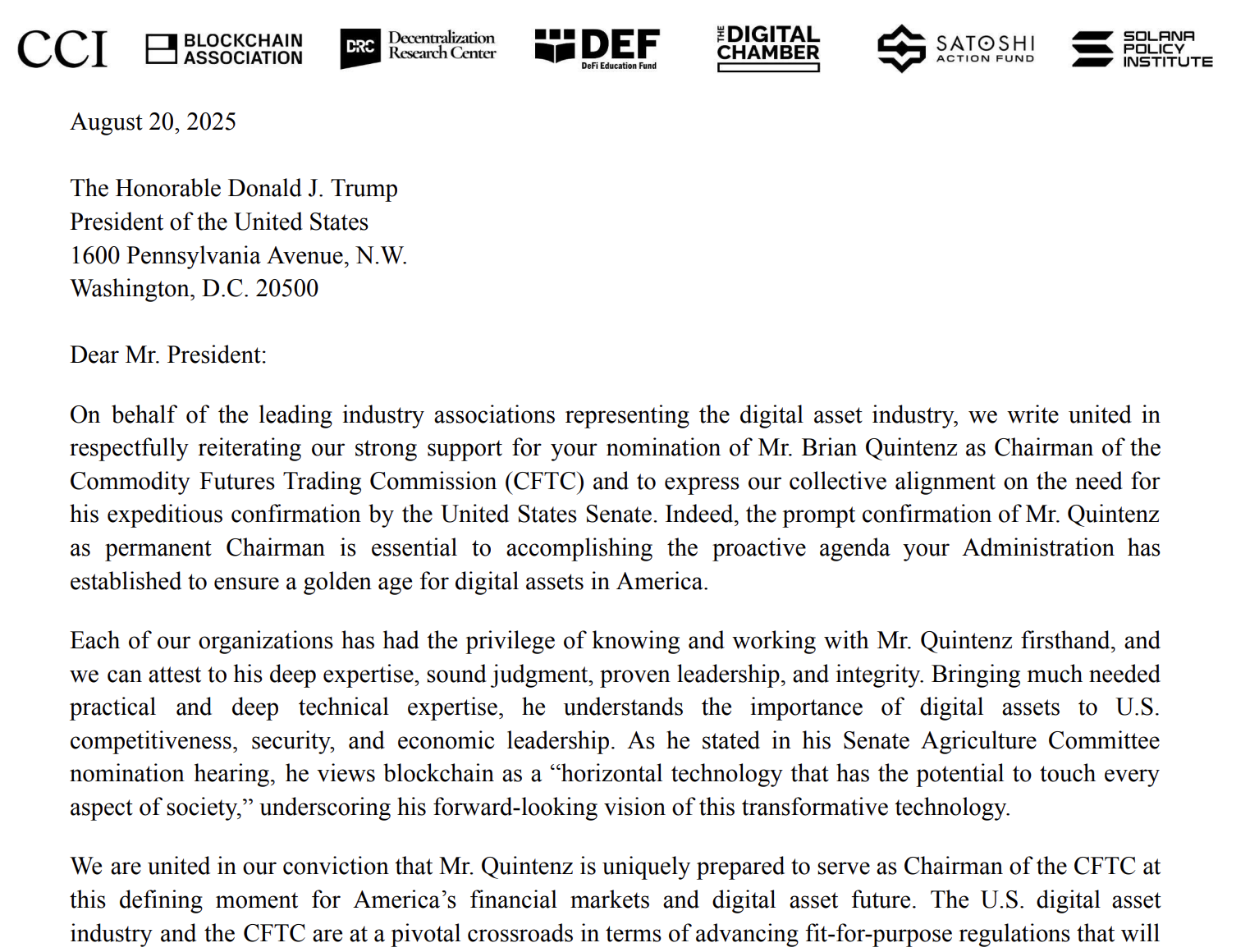 Політика, Сенат, CFTC, Дональд Трамп