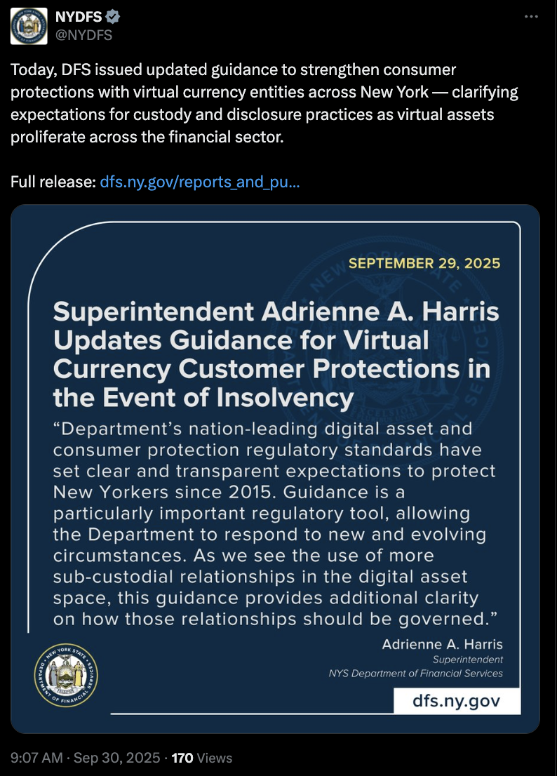 Криптовалюти, закон, регулювання біткойна, Нью -Йорк