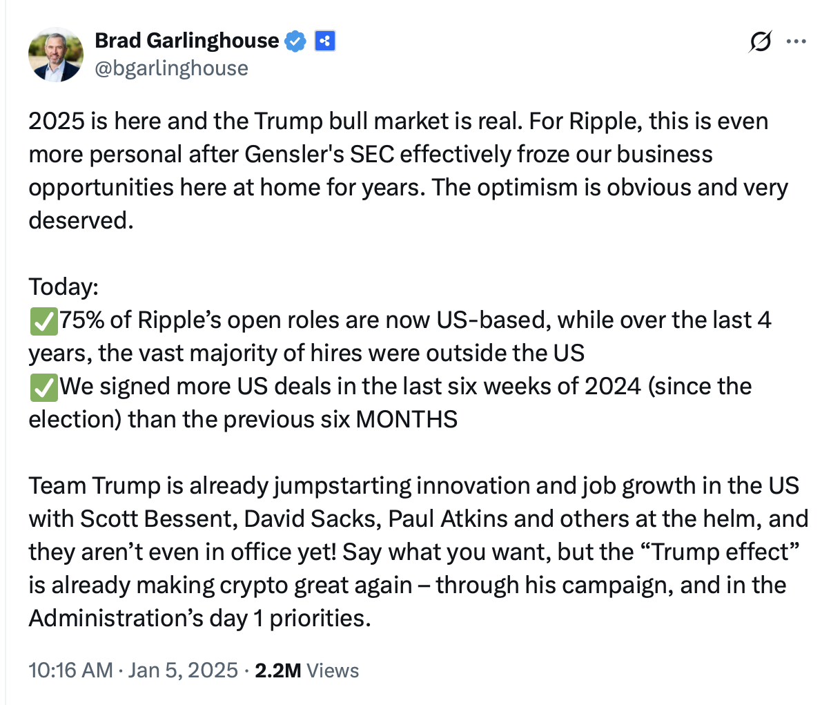 Дональд Трамп, Трампкойн