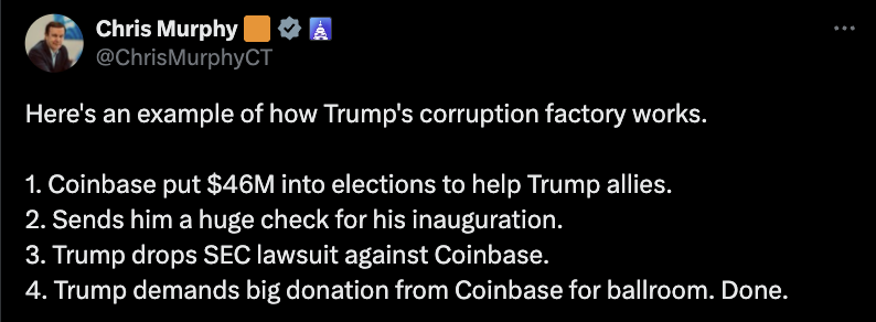 Coinbase, Криптовалютная биржа, Белый дом, Дональд Трамп