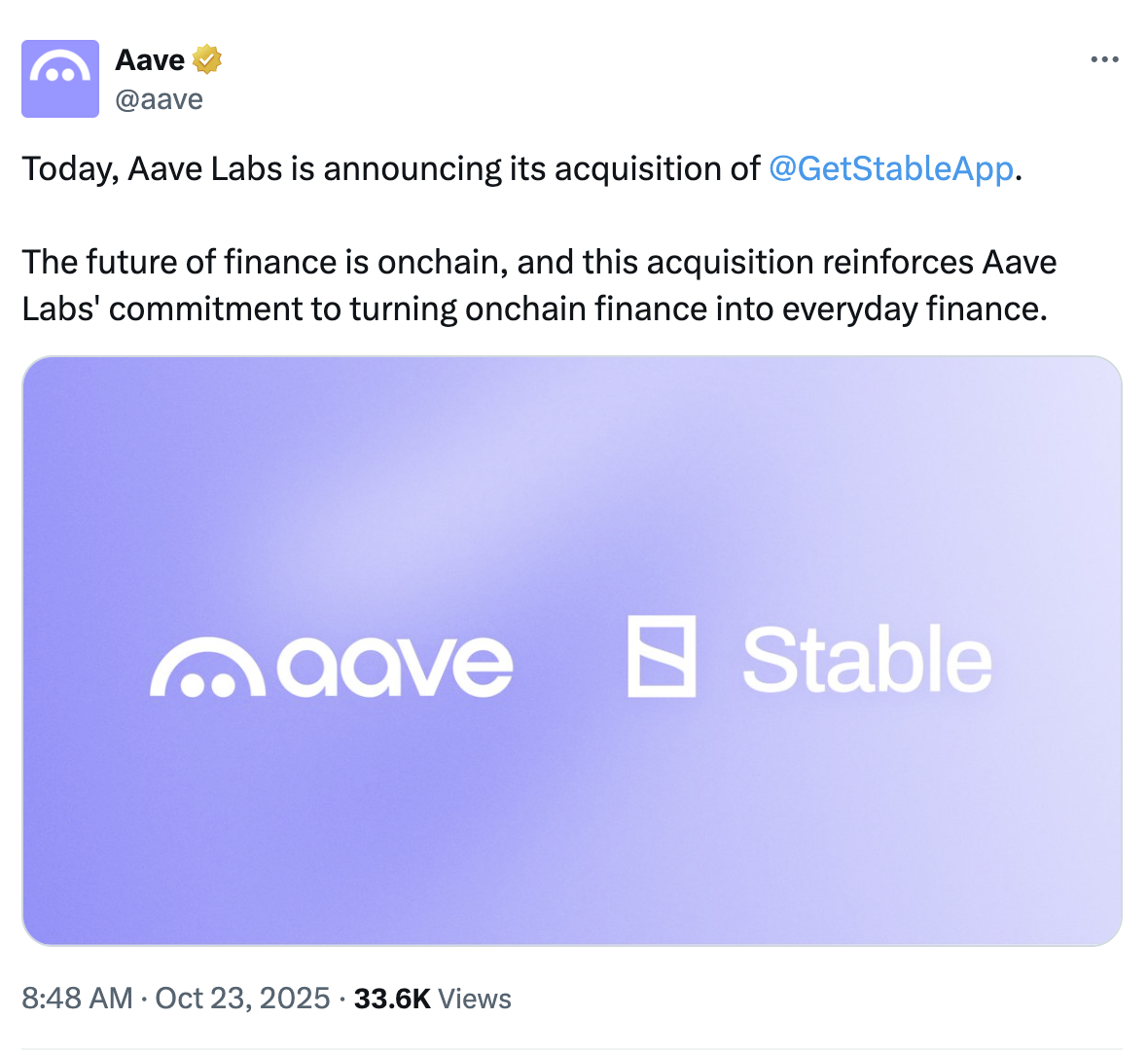 Coinbase, Стейблкоин, Aave