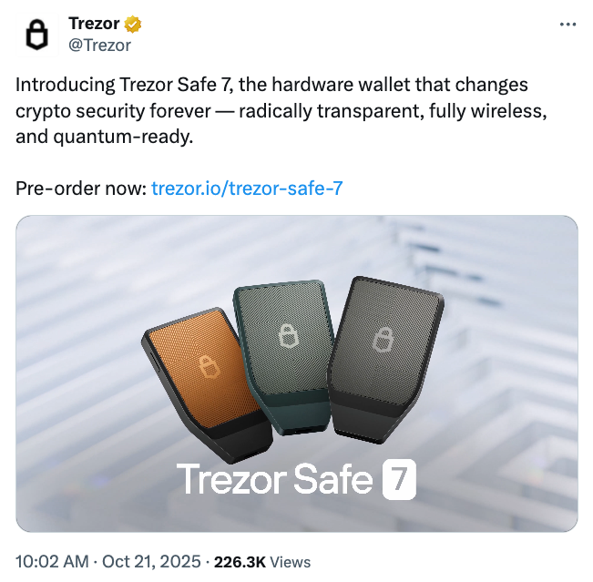Trezor, Ledger, апаратний гаманець, квантові обчислення, самоохорона, компанії