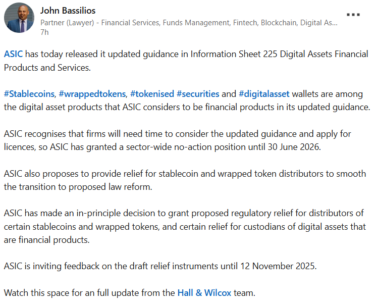 Австралія, ASIC