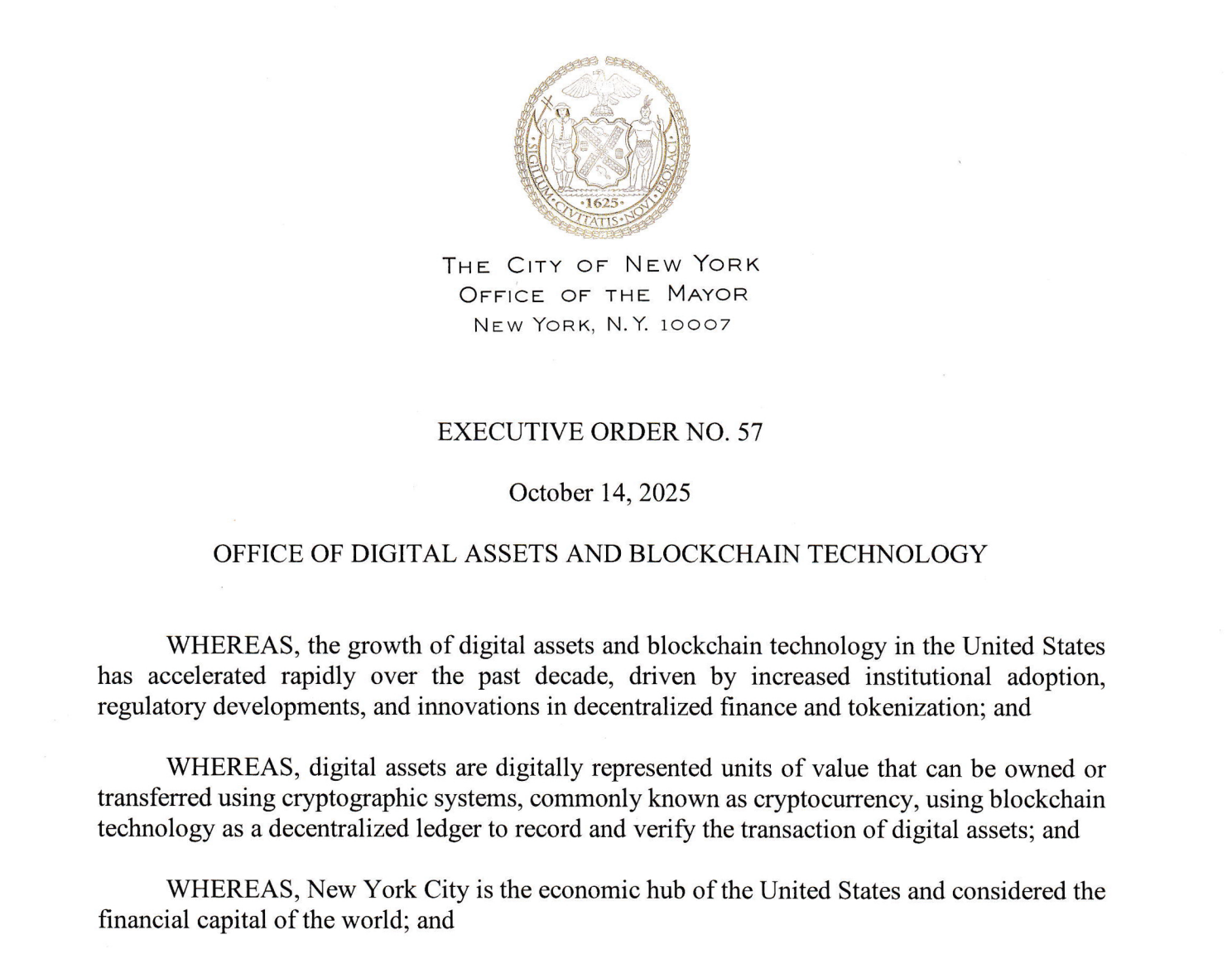 Криптовалюти, закон, політика, Нью -Йорк, політика