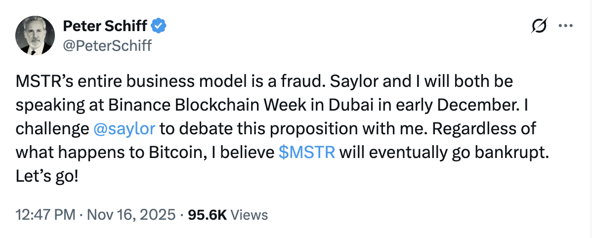 Золото, Питер Шифф, MicroStrategy, Майкл Сэйлор, Компании