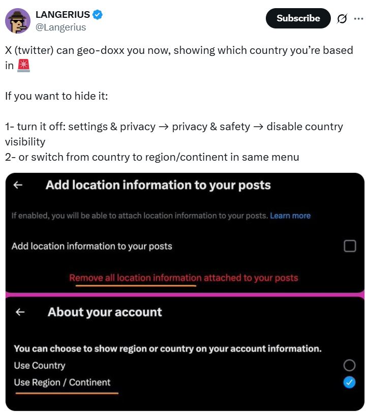 Конфіденційність, Віталік Бутерін, Соціальні мережі