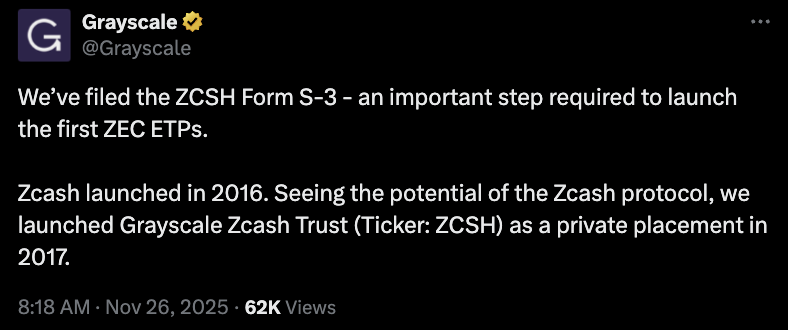 Криптовалюты, Конфиденциальность, Zcash, ETF