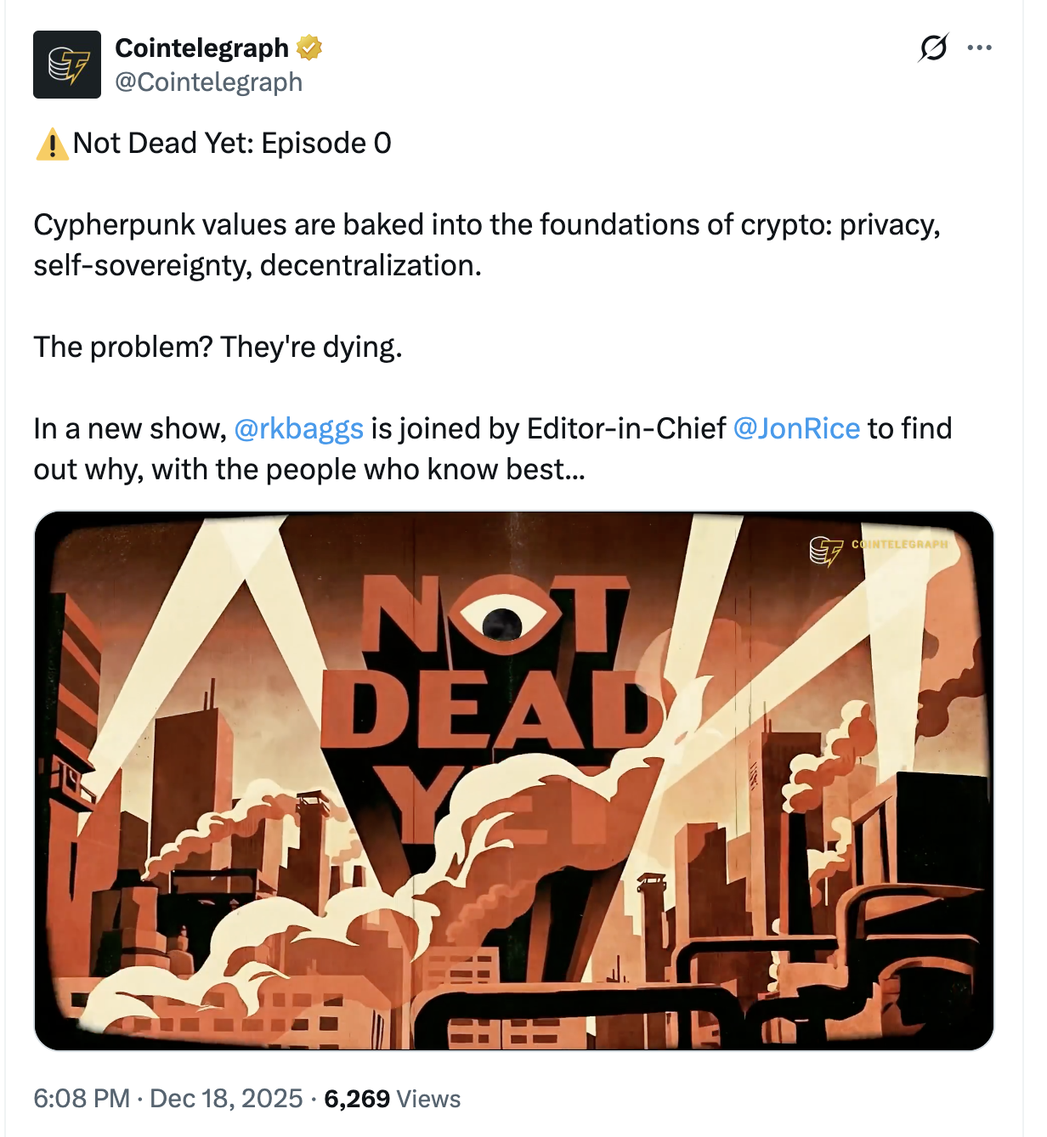 Конфіденційність, ідентифікація, шифропанки, Web3