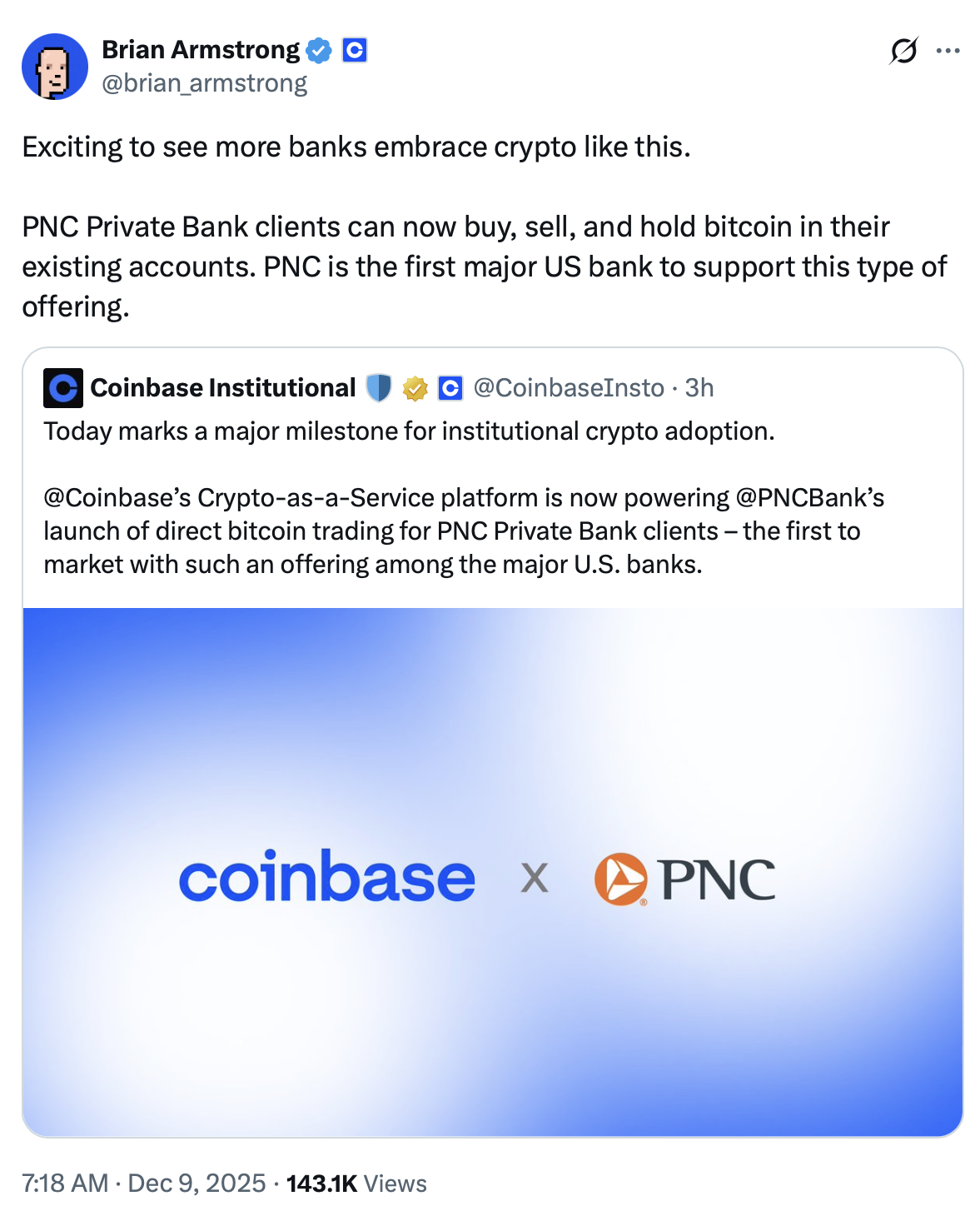 Coinbase, Банки, Binance, JPMorgan Chase