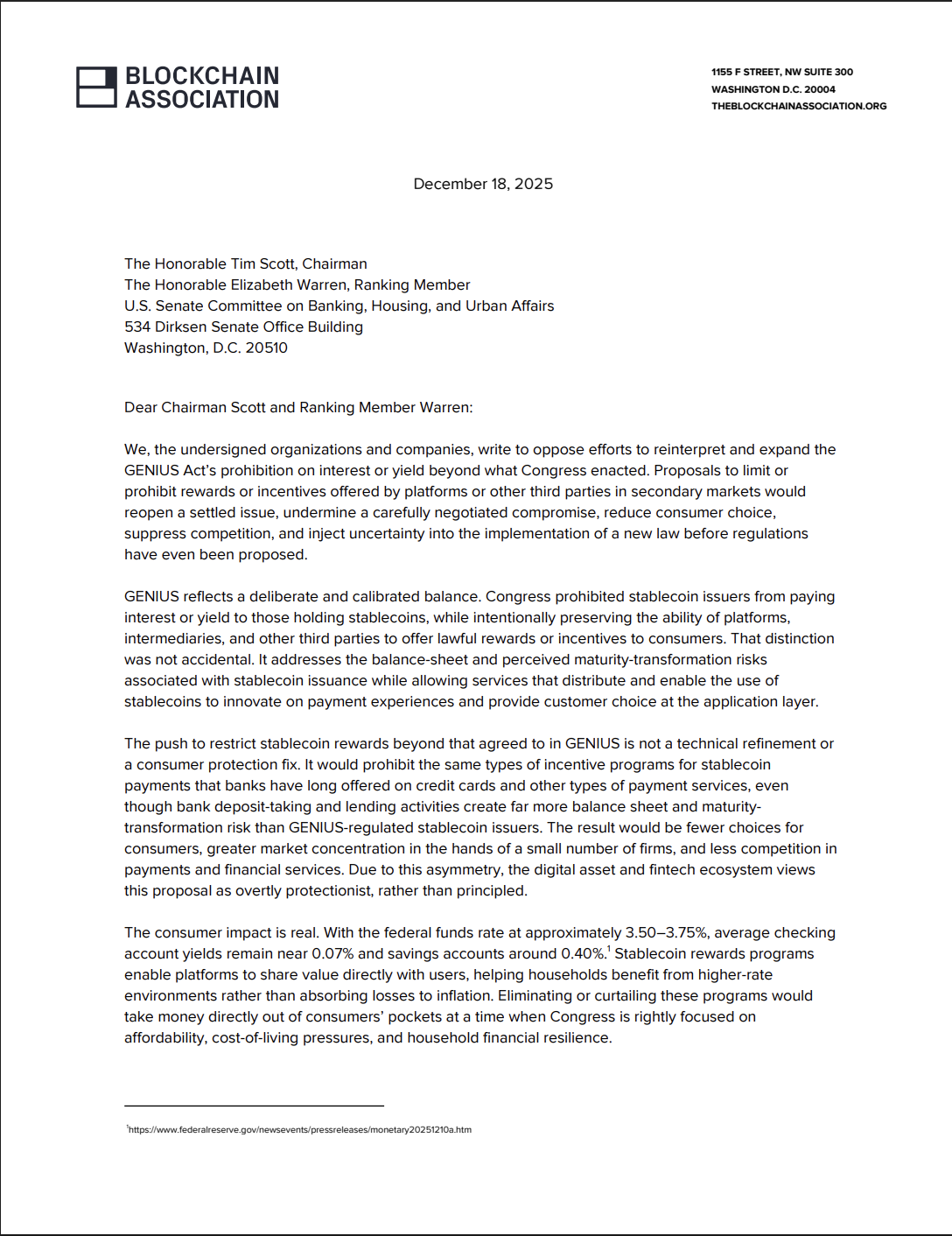 Банки, США, стейблкойн, Genius Act, прибутковість