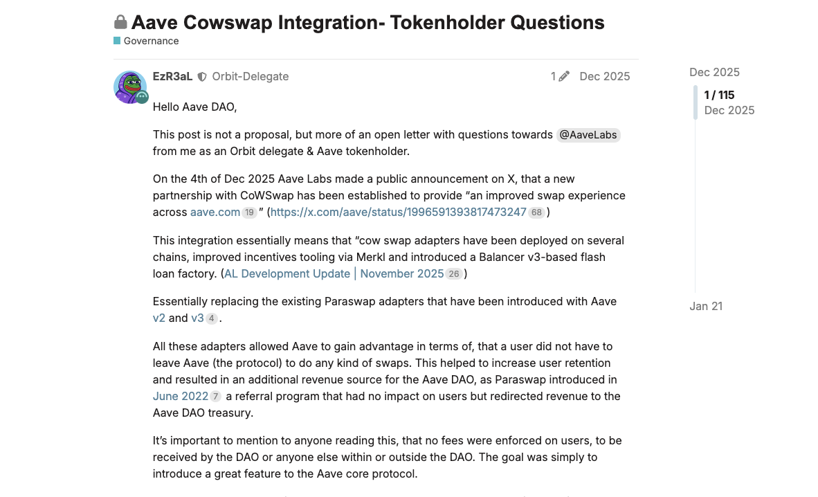 Децентралізація, DAO, Aave, Curve Finance