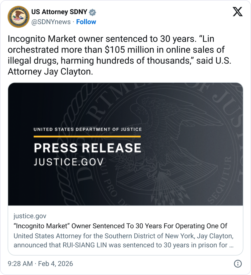 Темні ринки, суд, темна мережа