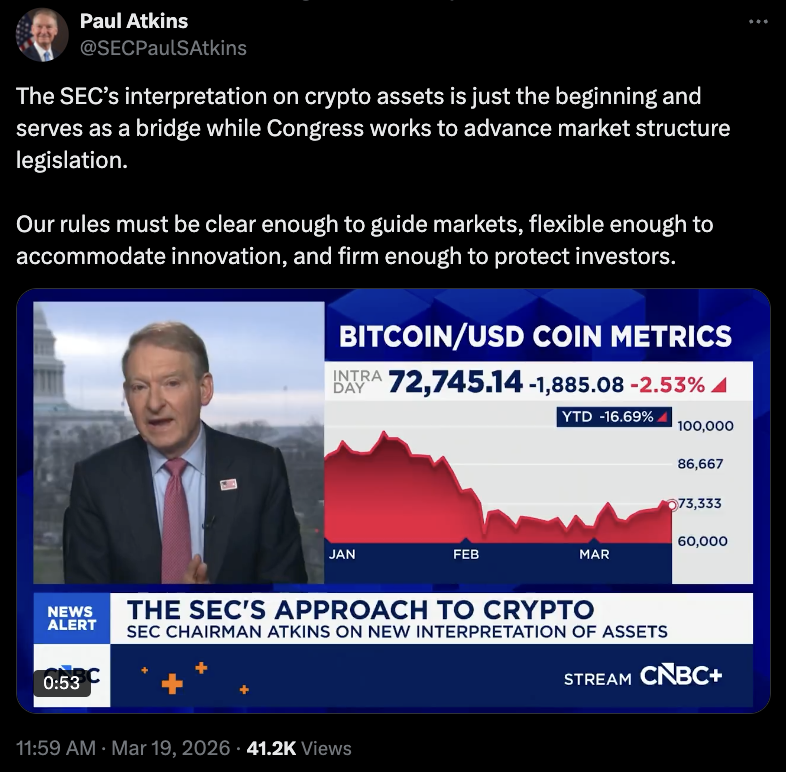 Криптовалюти, Закон, SEC, Політика