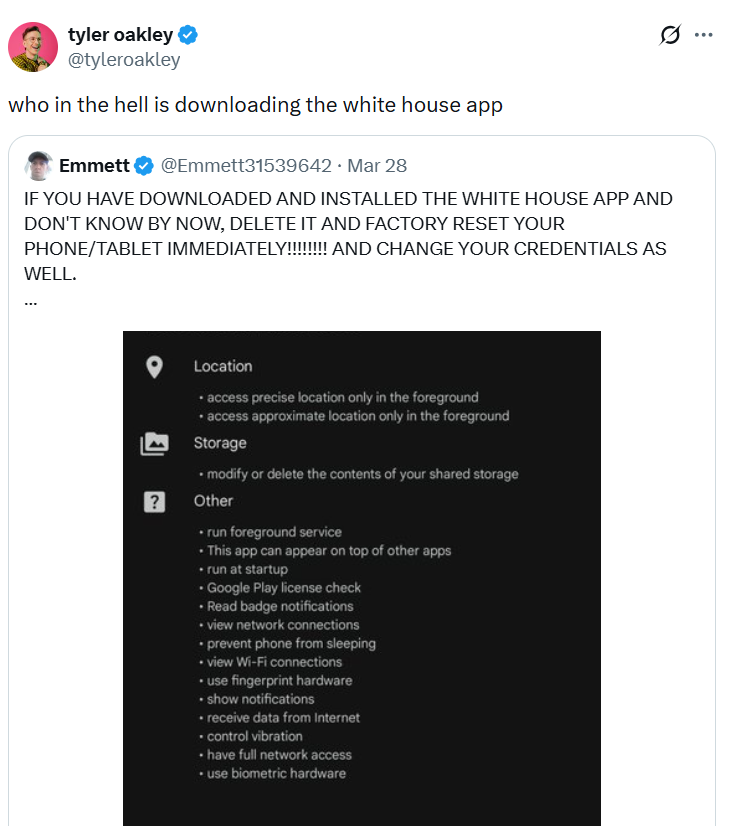 Бізнес, технології, конфіденційність, усиновлення, Білий дім, програми