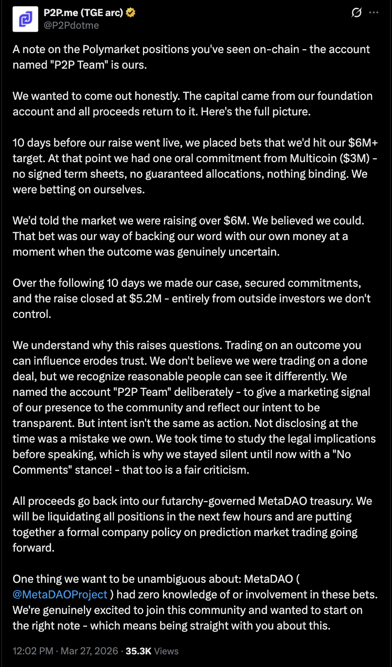 Полимаркет, Рынки прогнозов