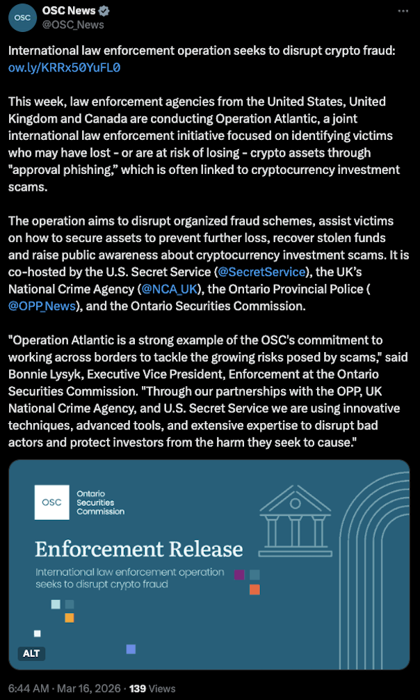 Мошенничество, Закон, Канада, США, Великобритания, Правоприменение