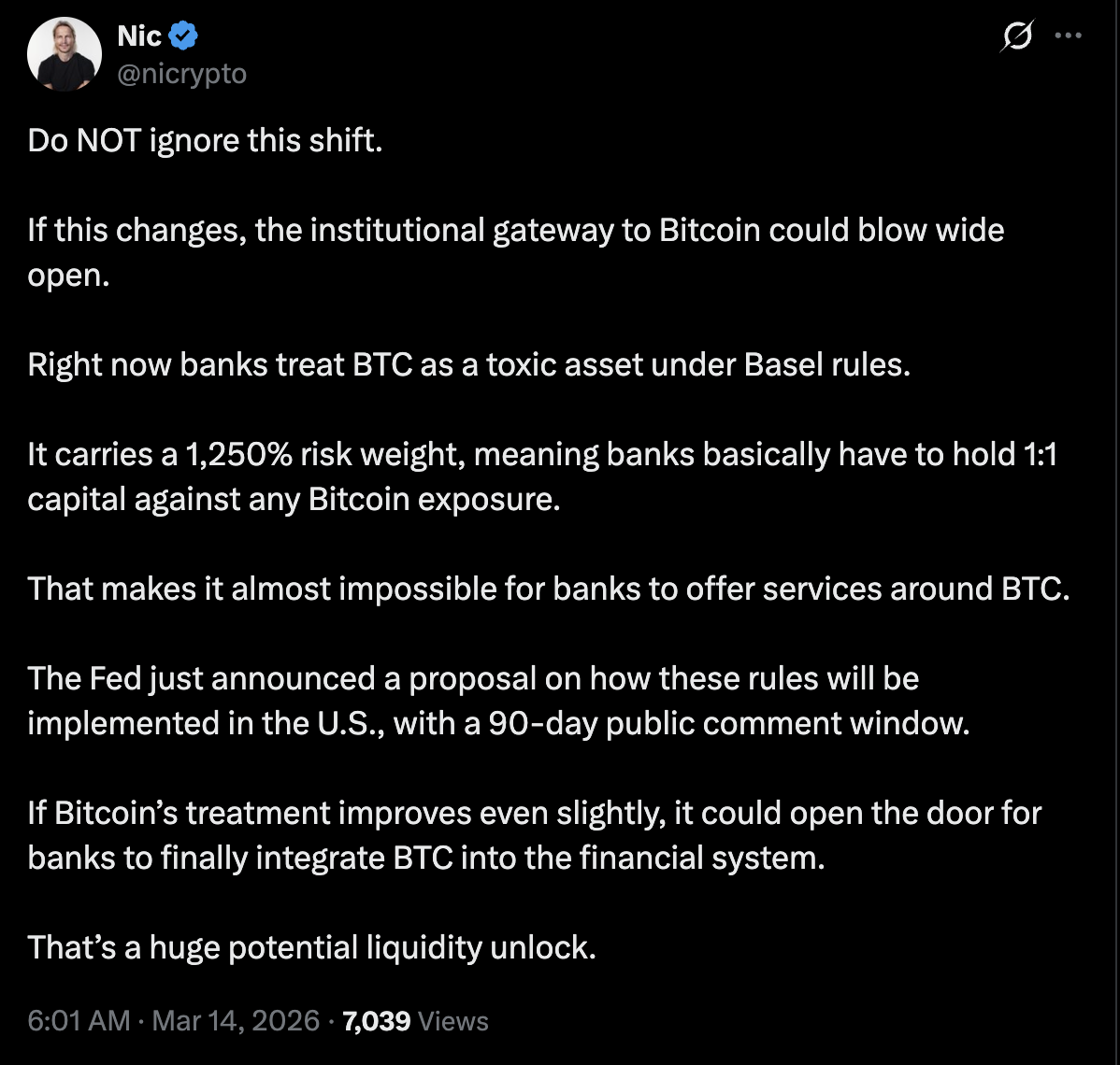 Банки, Базель, принятие Биткоин