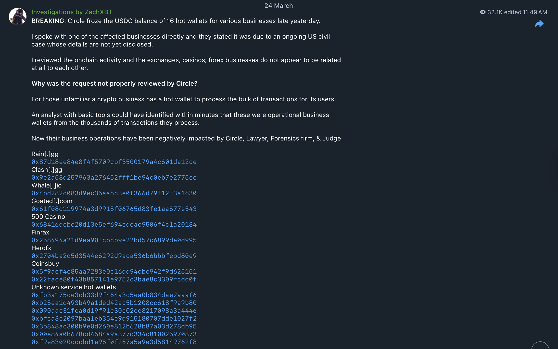 Децентралізація, Circle, Stablecoin
