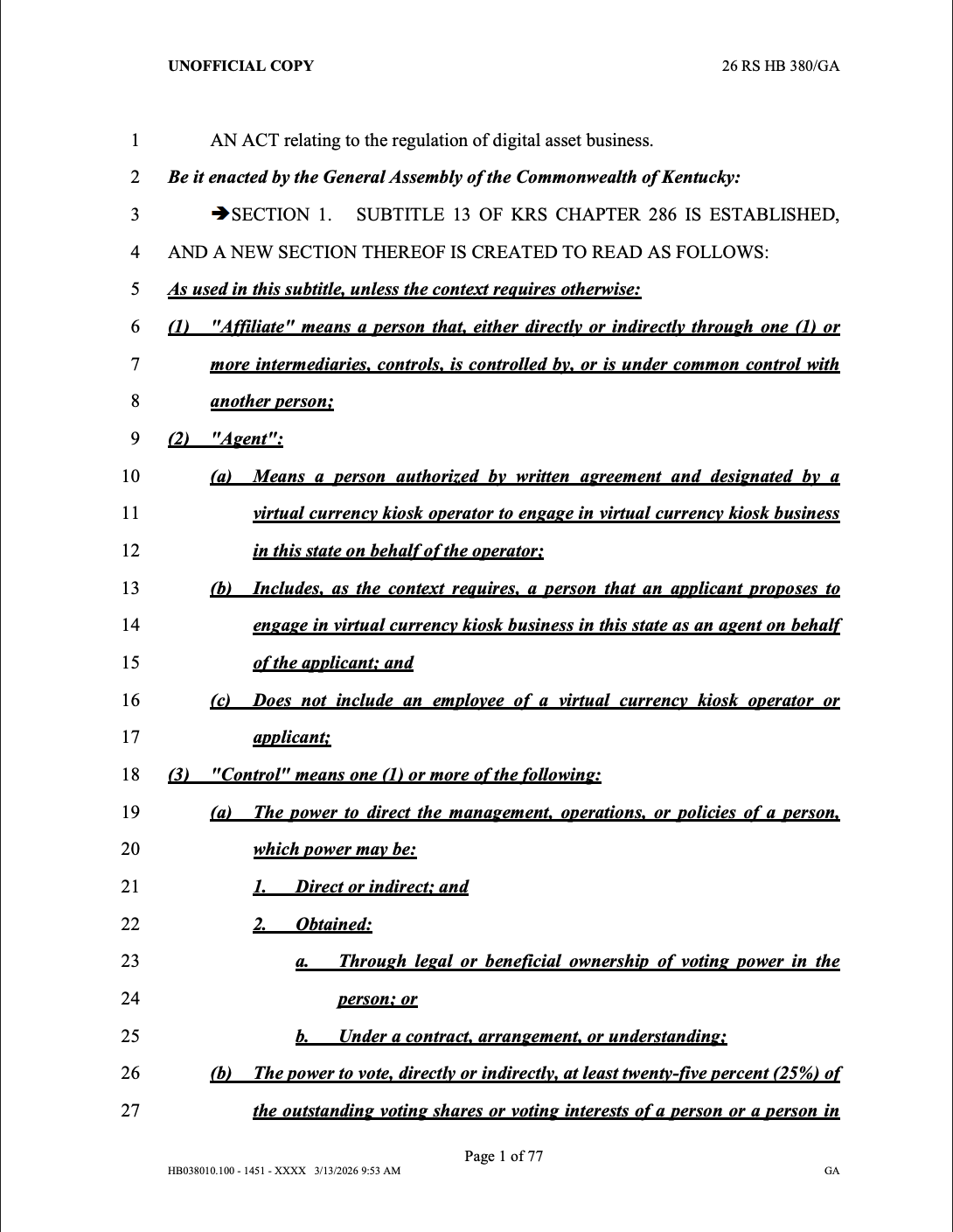 Регулювання біткойнів, апаратний гаманець, Сполучені Штати, самоохорона