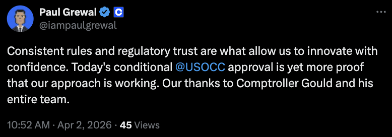 Coinbase, Банки, США, Обмен Криптовалюты