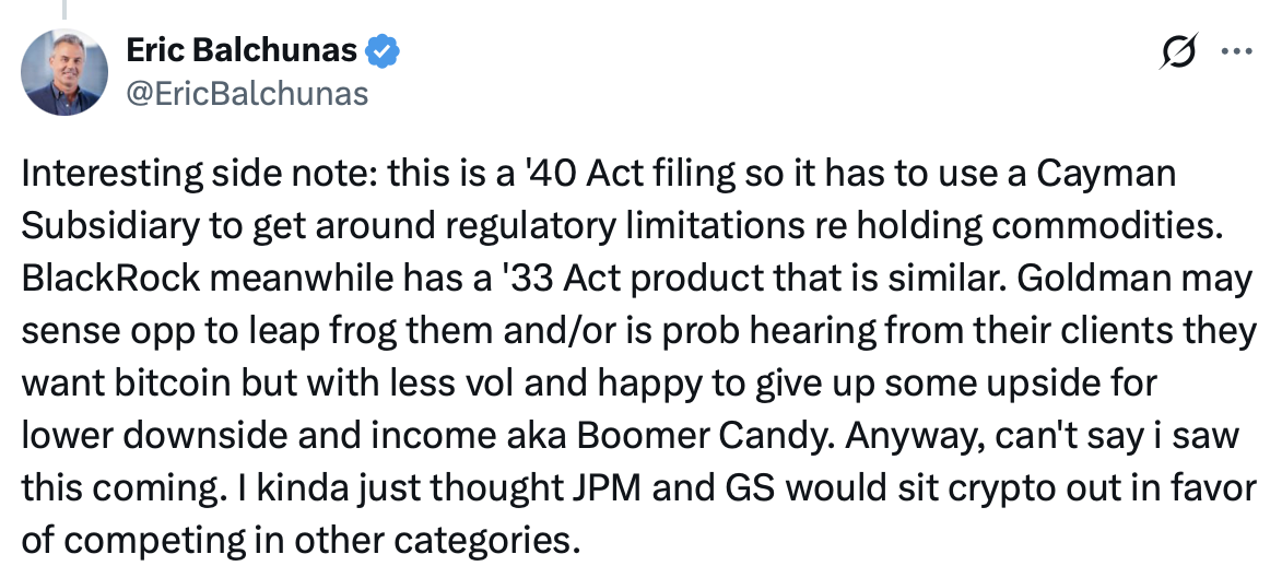 Goldman Sachs, Банки, Эфириум, Золото, Солана, Микростратегия