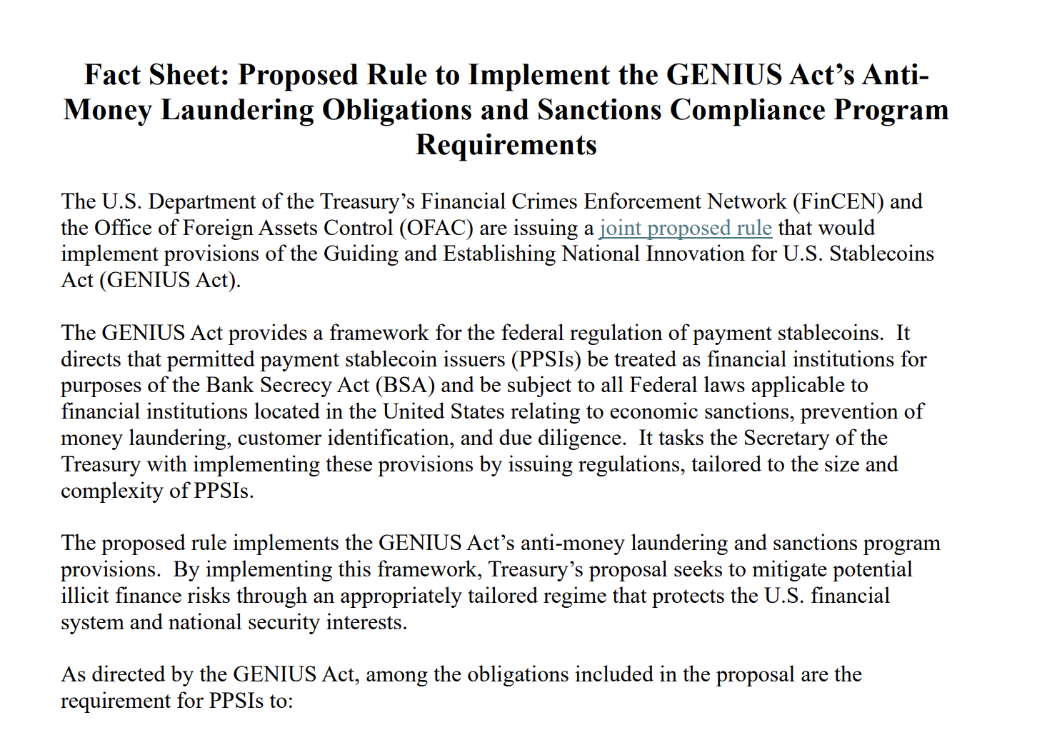 Закон, уряд, США, стейблкойн